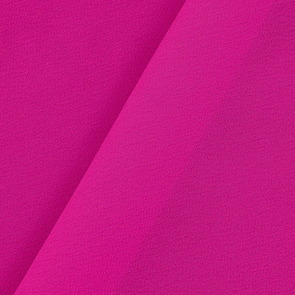 Georgette Rani Pink Colour Plain Dyed ...